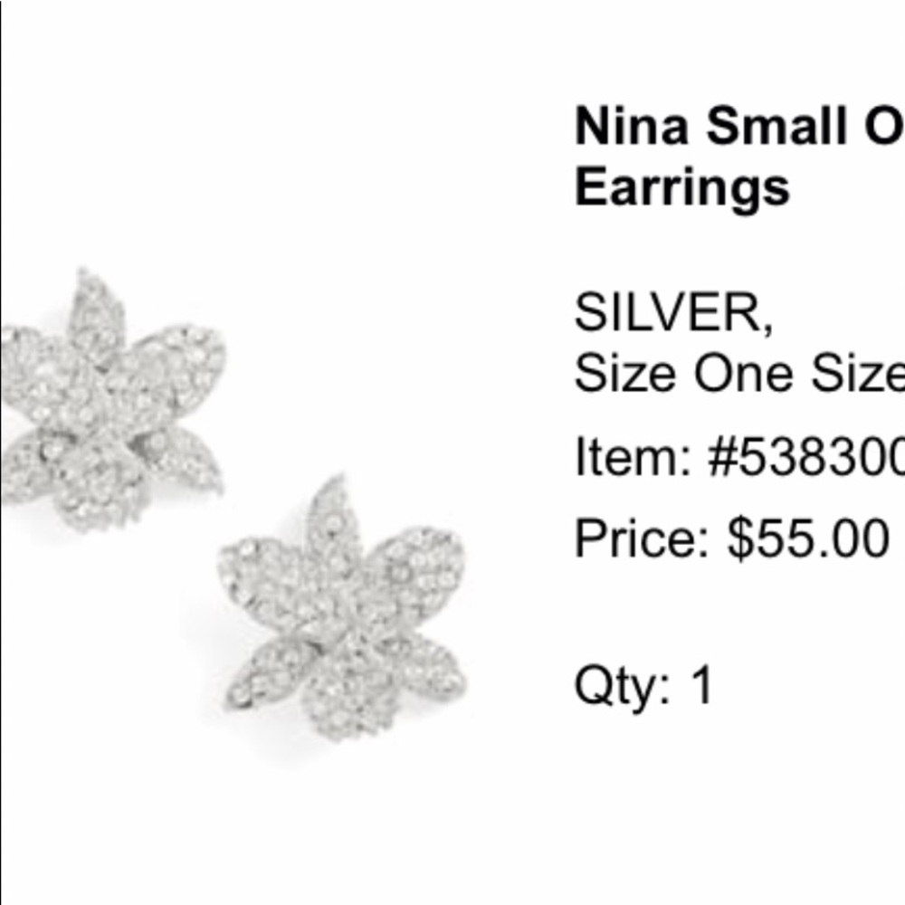 Nina crystal earrings